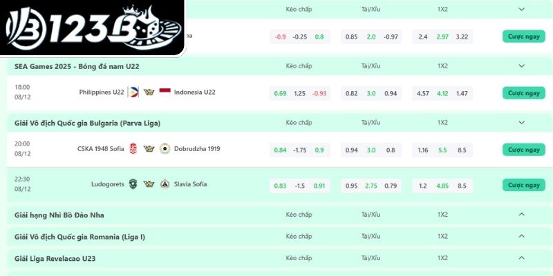 Tầm quan trọng của cách chọn kèo 123B luôn thắng