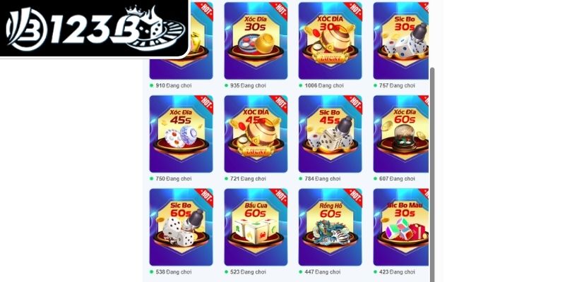 Ưu điểm nổi bật của trò chơi 123B